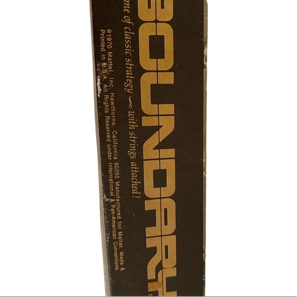 Vtg Boundary Strategy Board Game 1970 Mattel - Picture 9 of 10